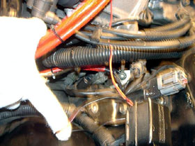 コイルへのセンターコード交換