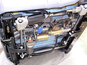 パワーシート裏側